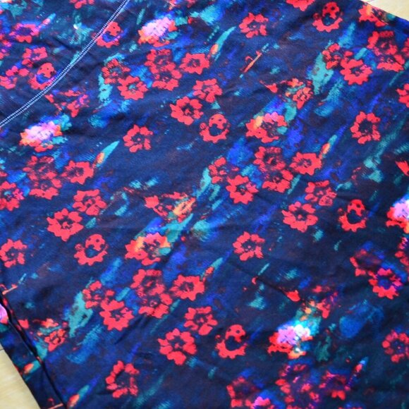 Rachel Comey x Target Maxi Dress Kodak Red Floral Puff Sleeves Size 8 - Picture 5 of 12